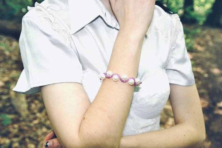 Bracelet bisous tous doux -Violet