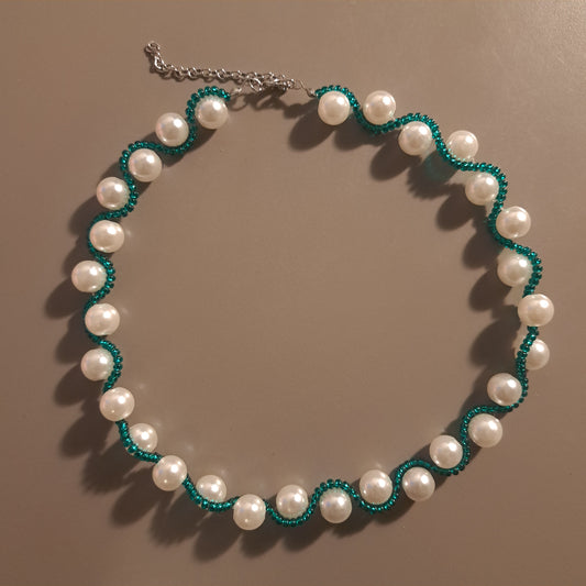 Collier bisous tous doux-vert